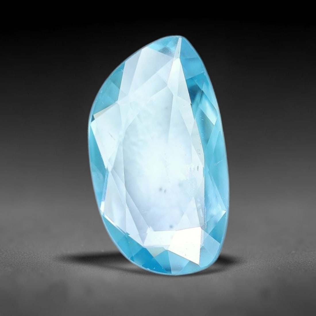 1.64ct Natural Cambodian Blue Zircon Rose Cut Loose Gemstone, 42BV: This fascinating rose cut gemstone is natural blue zircon sourced from Cambodia. The vintage-inspired rose cut facets create soft, diffused light return that beautifully showcases its vivid saturated 