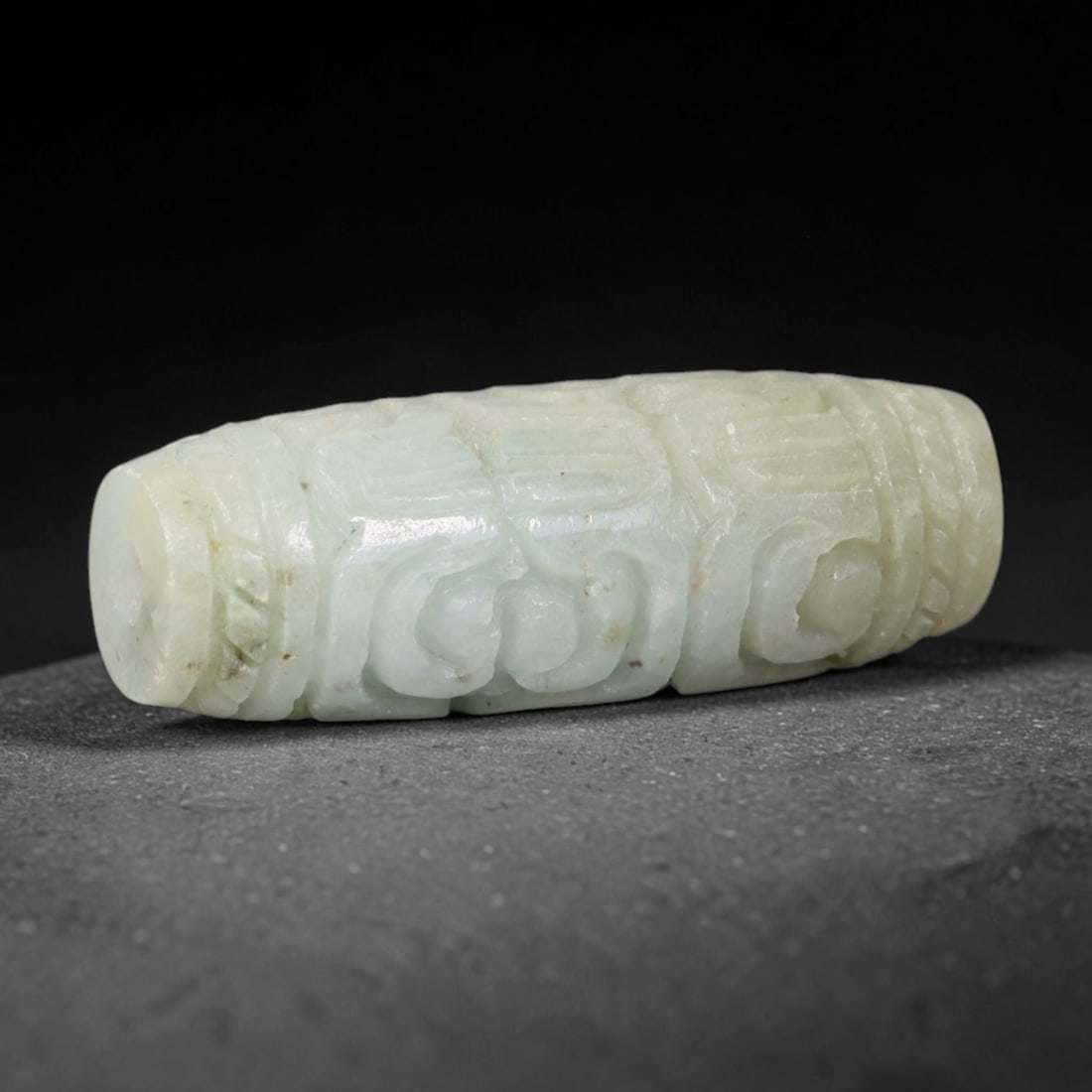 Natural Burmese Type A Jadeite Jade Hand Carved Pendant, 78BL: Artisan hand-carved untreated Burmese Type A jadeite jade pendant measuring 33x13 mm. Carefully sculpted with detailed relief craftsmanship and finished with a smooth glossy polish. Authentic Type A j