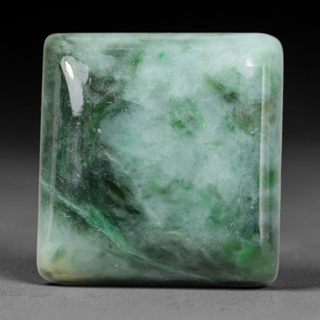 31.78ct Natural Burmese Type A Jadeite Jade Cabochon, 98EP: This single loose natural Burmese Type A jadeite jade cabochon, fully untreated with no dyeing, bleaching or resin impregnation, this genuine Type A jade retains its all-natural crystalline structure 