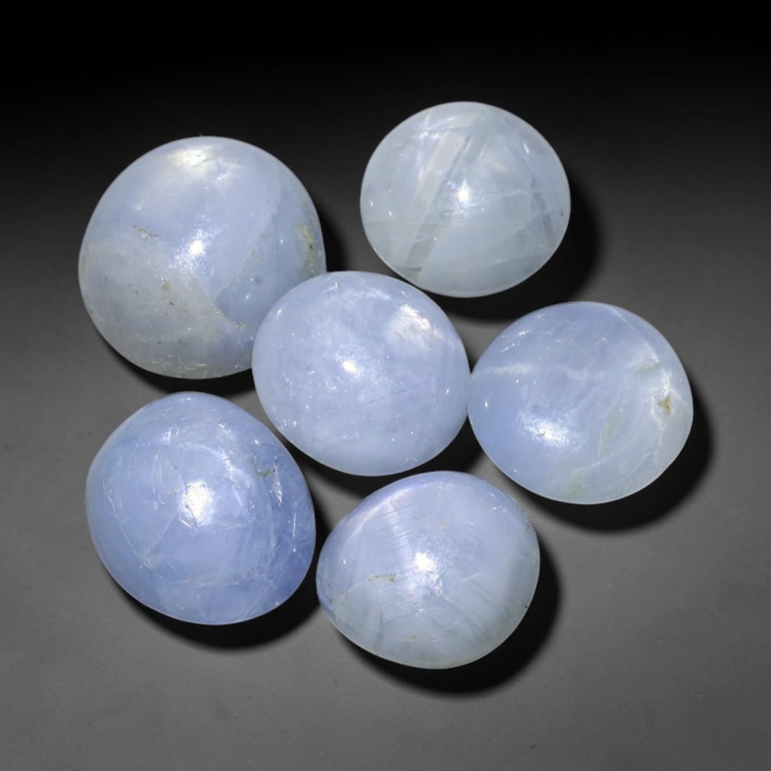 11.67ct Natural Unheated Burmese Blue Star Sapphire Loose Gemstone Parcel, 79BZ: This parcel consists of natural unheated blue star sapphire sourced from Myanmar. The material showcases cool blue body tones together with natural internal silk inclusions responsible for the star op