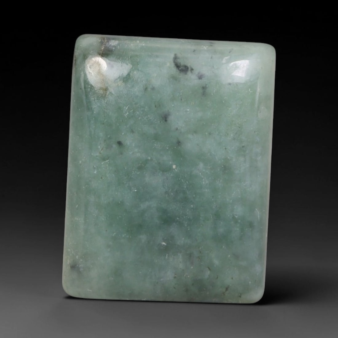 26.54ct Natural Burmese Type A Jadeite Jade Cabochon, 69ER: This single loose natural Burmese Type A jadeite jade cabochon, fully untreated with no dyeing, bleaching or resin impregnation, this genuine Type A jade retains its all-natural crystalline structure 