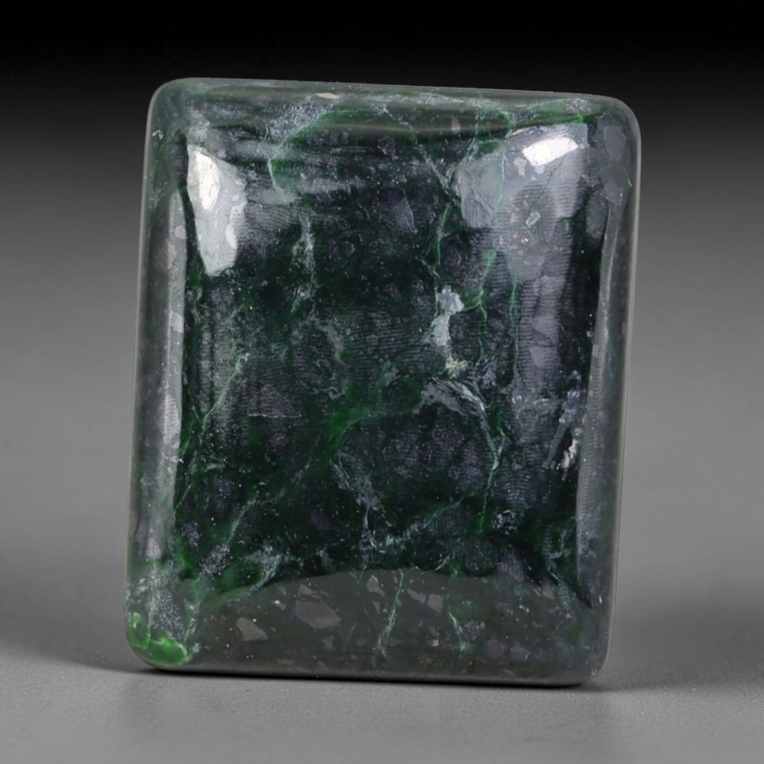 23.27ct Natural Burmese Type A Jadeite Jade Cabochon, 66ER: This single loose natural Burmese Type A jadeite jade cabochon, fully untreated with no dyeing, bleaching or resin impregnation, this genuine Type A jade retains its all-natural crystalline structure 