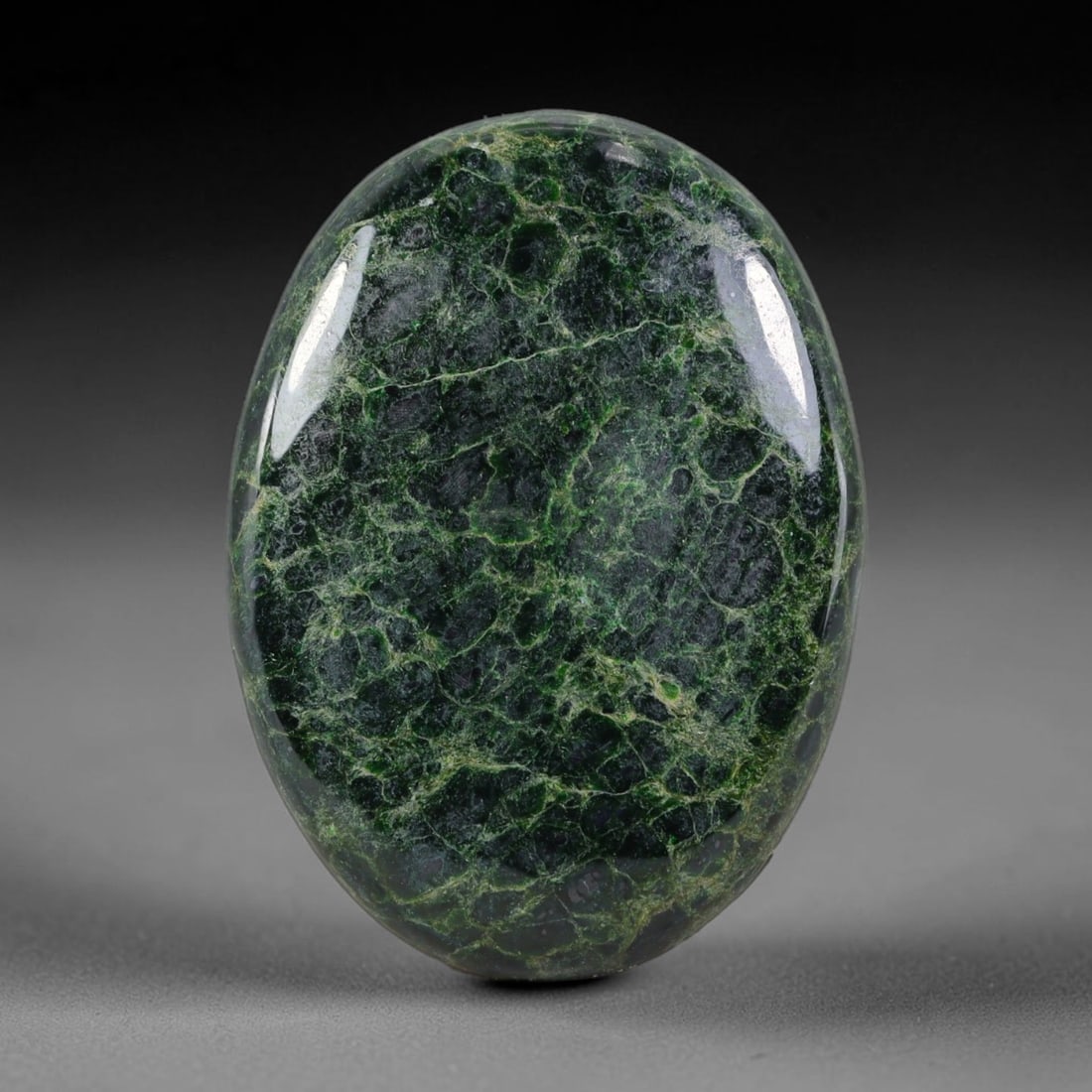 31.48ct Natural Burmese Type A Jadeite Jade Cabochon, 24AL: This single loose natural Burmese Type A jadeite jade cabochon, fully untreated with no dyeing, bleaching or resin impregnation, this genuine Type A jade retains its all-natural crystalline structure 