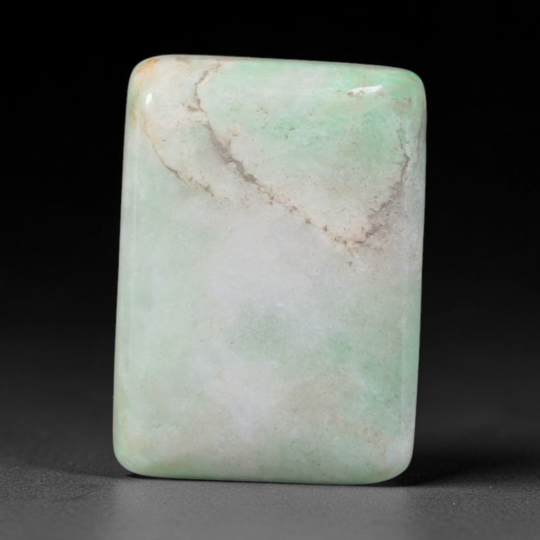 25ct Natural Burmese Type A Jadeite Jade Cabochon, 99EH: This single loose natural Burmese Type A jadeite jade cabochon, fully untreated with no dyeing, bleaching or resin impregnation, this genuine Type A jade retains its all-natural crystalline structure 
