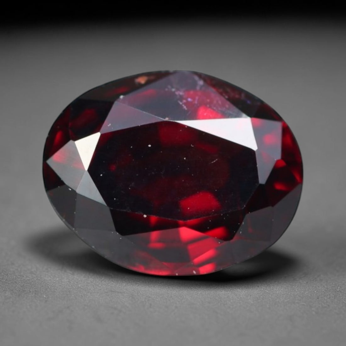 2.35ct Natural Mozambican Deep Crimson Red Faceted Almandine Garnet Loose Gemstone, 28BE (1 of 1)