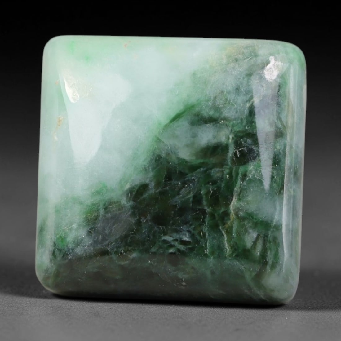 31.64ct Natural Burmese Type A Jadeite Jade Cabochon, 95EP: This single loose natural Burmese Type A jadeite jade cabochon, fully untreated with no dyeing, bleaching or resin impregnation, this genuine Type A jade retains its all-natural crystalline structure 