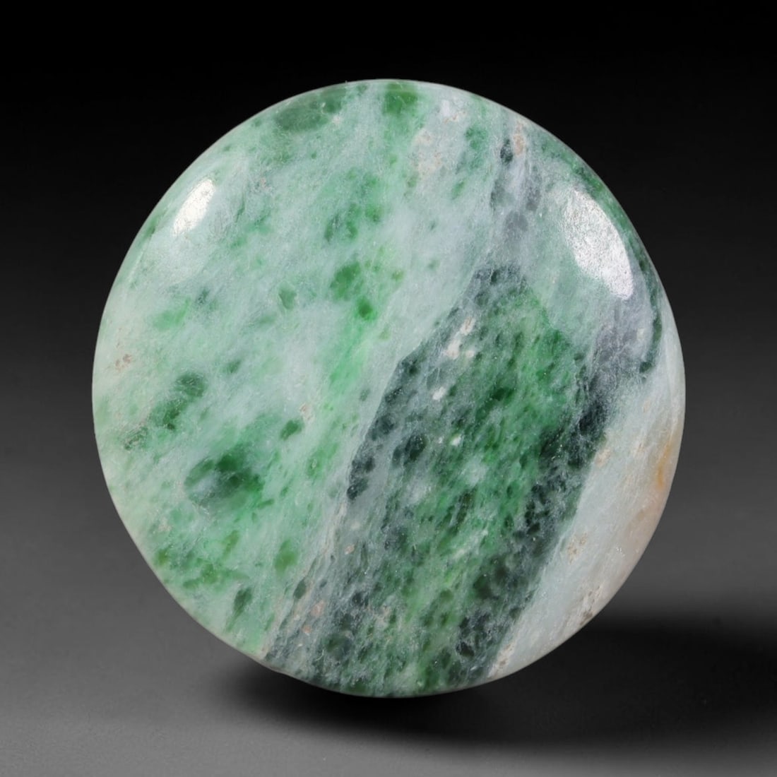 25.86ct Natural Burmese Type A Jadeite Jade Cabochon, 21AL: This single loose natural Burmese Type A jadeite jade cabochon, fully untreated with no dyeing, bleaching or resin impregnation, this genuine Type A jade retains its all-natural crystalline structure 