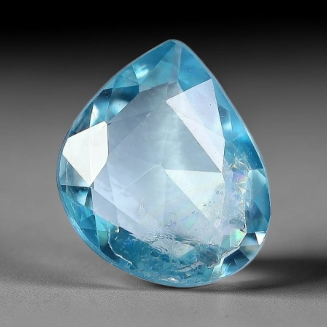 1.42ct Natural Cambodian Blue Zircon Rose Cut Loose Gemstone, 68BV: This fascinating rose cut gemstone is natural blue zircon sourced from Cambodia. The vintage-inspired rose cut facets create soft, diffused light return that beautifully showcases its vivid saturated 
