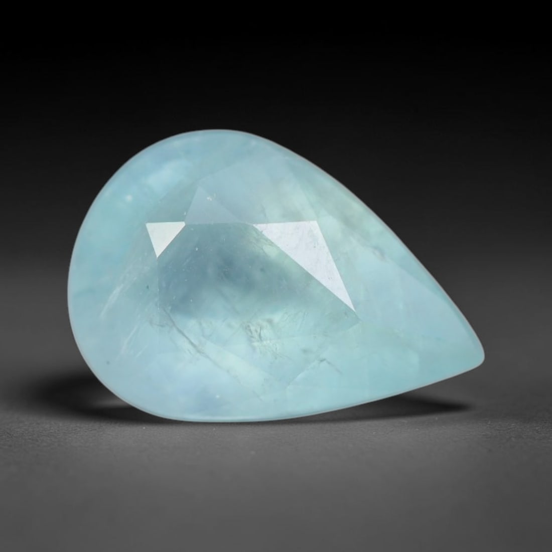2.06ct Natural Madagascan Faceted Grandidierite Rare Loose Gemstone, 73AS: This expertly faceted finished grandidierite holds soft translucent body tone with fine faint natural internal veining visible beneath precisely cut reflective facets within its 10.4x7.2x5.2mm calibra