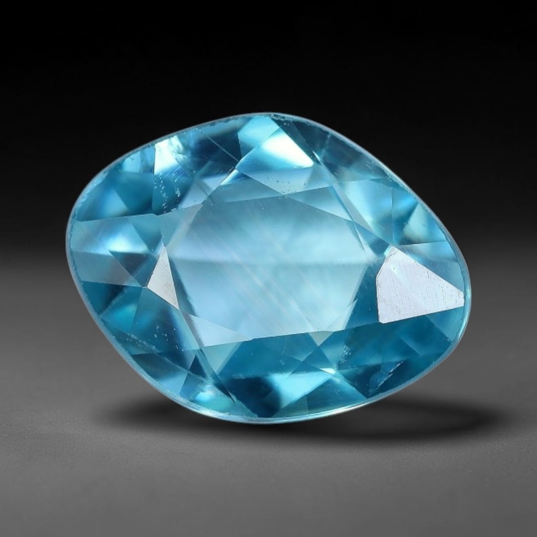 4.97ct Natural Cambodian Blue Zircon Rose Cut Loose Gemstone, 81BV: This fascinating rose cut gemstone is natural blue zircon sourced from Cambodia. The vintage-inspired rose cut facets create soft, diffused light return that beautifully showcases its vivid saturated 