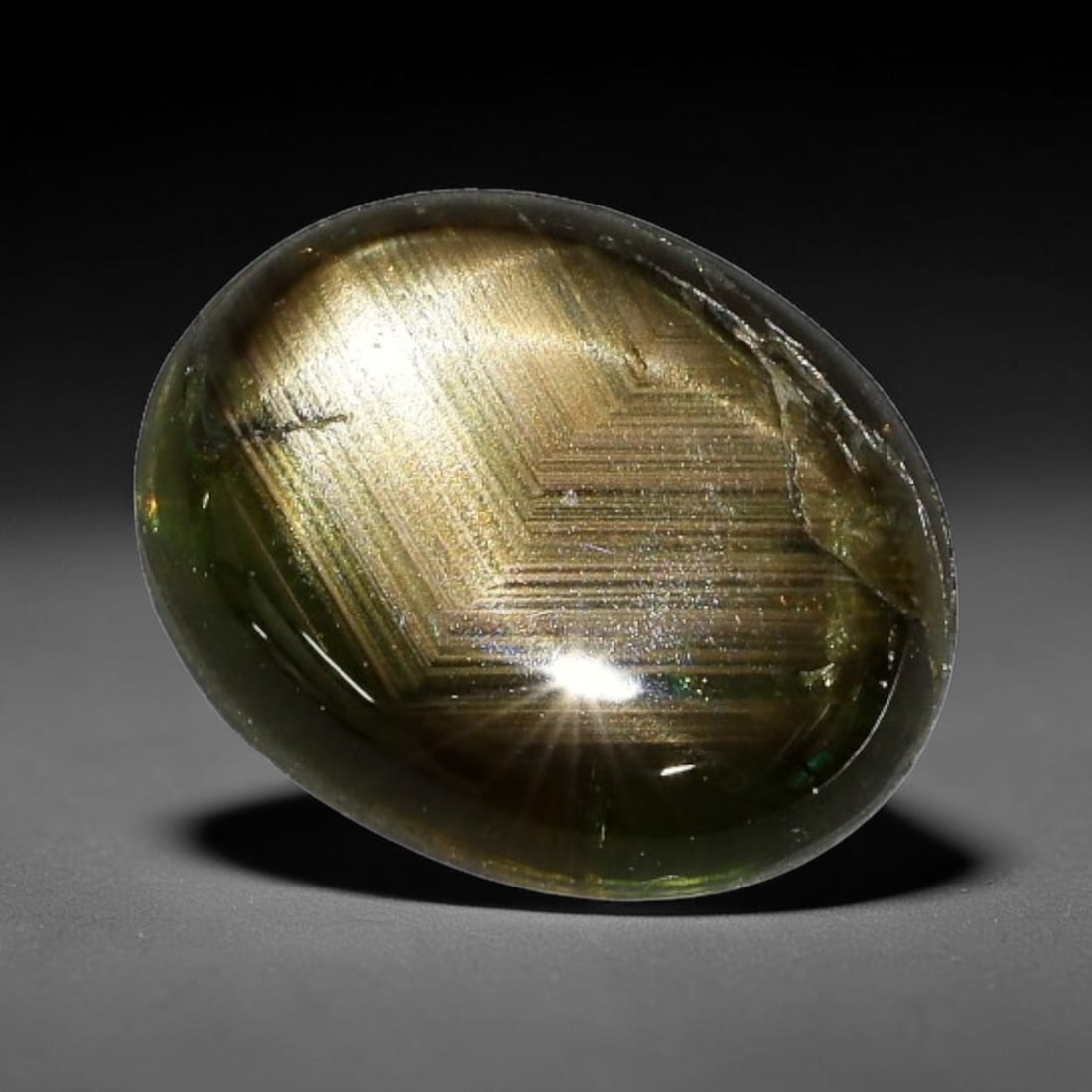 3.37ct Natural Siamese 6-Ray Black Star Sapphire Loose Gemstone, 68BX: This polished star sapphire originates from classic Siamese mining deposits, featuring a deep dark crystalline base with fine native mineral traces trapped within its structure, sized at calibrated 9x