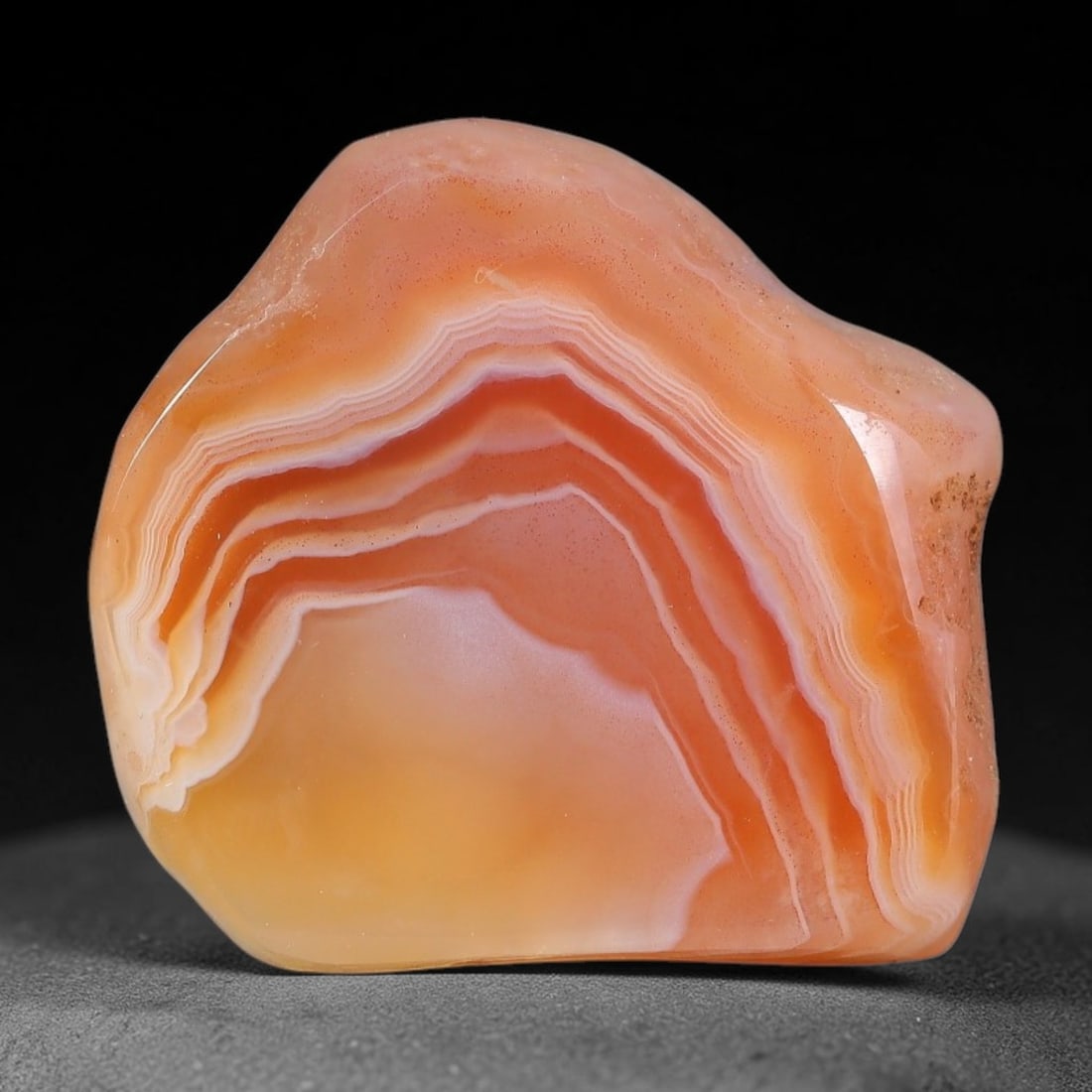 61ct Natural Brazilian Carnelian Banded Agate Sliced Rough Slab, 92FB (1 of 2)
