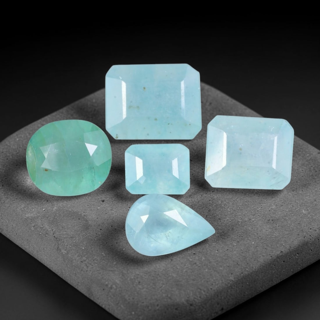 14.34ct Natural Madagascan Aqua Blue Grandidierite Loose Gemstone Parcel Lot, 31EV: This captivating parcel of grandidierite delivers soft aqua blue and subtle teal-green tones, with gentle internal glow that shifts beautifully under changing light conditions. Faceted in mixed oval, 