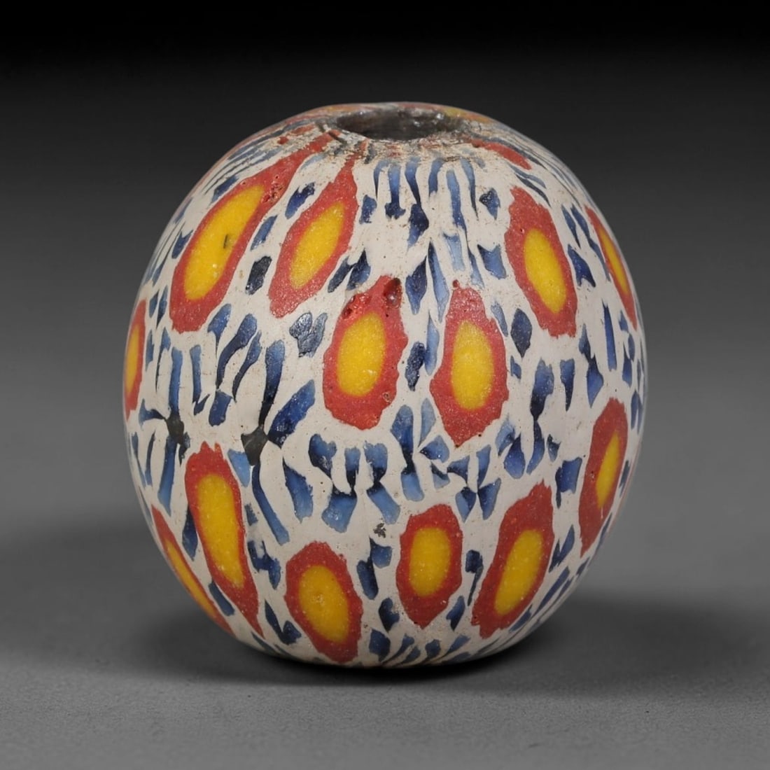 Antique Borneo Glass Trade Bead - 19mm Vintage Handcrafted Bead, 3AA: Antique Borneo glass beads hold deep cultural and historical significance within Southeast Asian maritime trade networks. For centuries, these glass spheres circulated as vital currency, ceremonial ta
