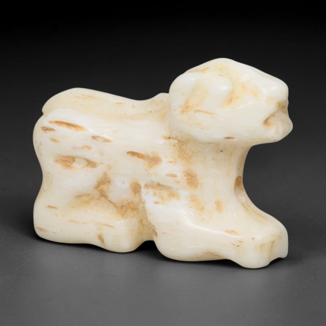 Ancient Bactrian Antler Canine Effigy Amulet (c.200-200 BCE), 96EQ (1 of 2)