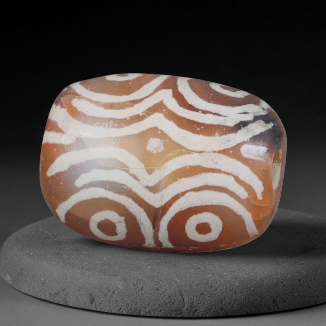 Antique Sino-Himalayan Region Etched Carnelian Bead, 12EH (1 of 1)
