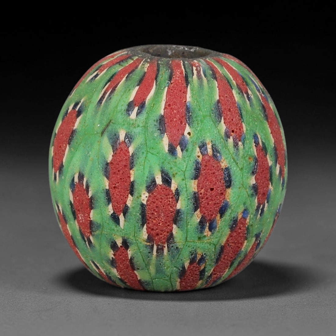Antique Borneo Glass Trade Bead - 19mm Vintage Handcrafted Bead, 14AA: Antique Borneo glass beads hold deep cultural and historical significance within Southeast Asian maritime trade networks. For centuries, these glass spheres circulated as vital currency, ceremonial ta