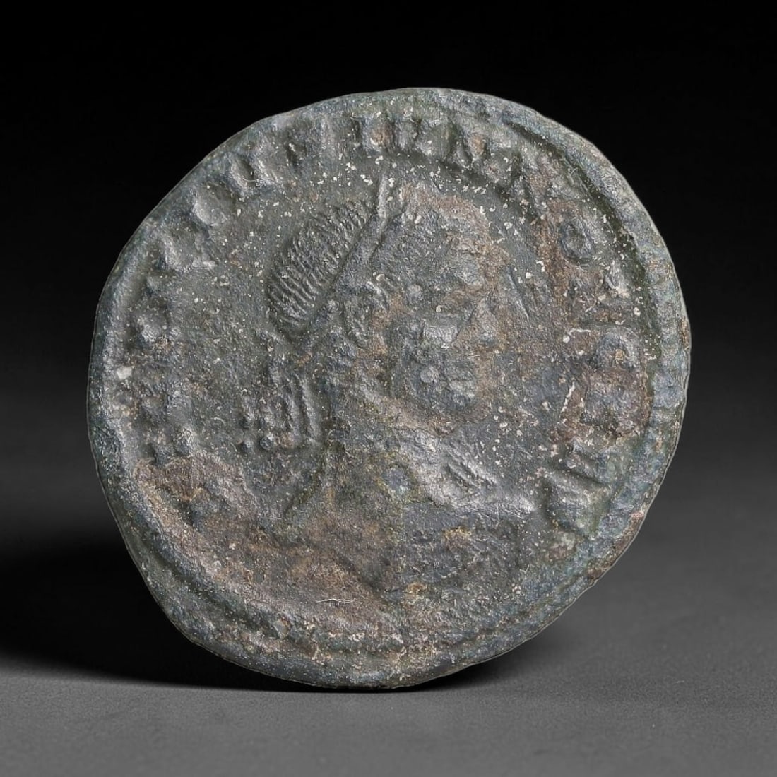 Authentic Ancient Imperial Roman Provincial AE Bronze Coin Original Burial Patina, 30BT: This genuine ancient bronze provincial coin originates from the Imperial Roman era, minted at regional provincial mints throughout the Roman Empire to facilitate local trade and civic economic activit