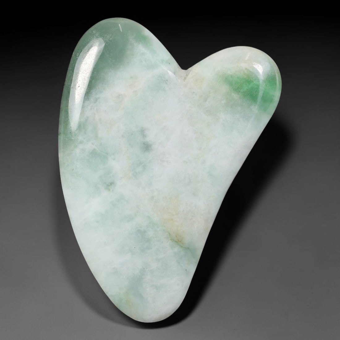 Natural Burmese Type A Jadeite Jade Facial Massage Gua Sha Tool, 30BK (1 of 1)