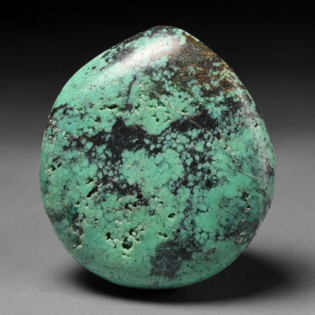 Vintage Tibetan Natural Turquoise Cabochon Loose Gemstone, 85BW (1 of 1)