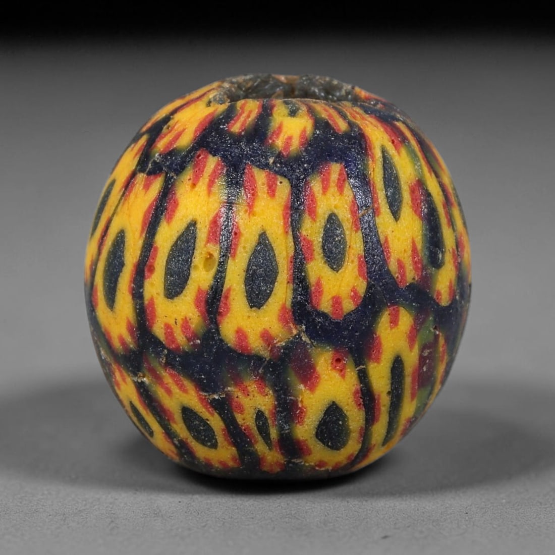 Antique Borneo Glass Trade Bead - 19mm Vintage Handcrafted Bead, 28AA: Antique Borneo glass beads hold deep cultural and historical significance within Southeast Asian maritime trade networks. For centuries, these glass spheres circulated as vital currency, ceremonial ta