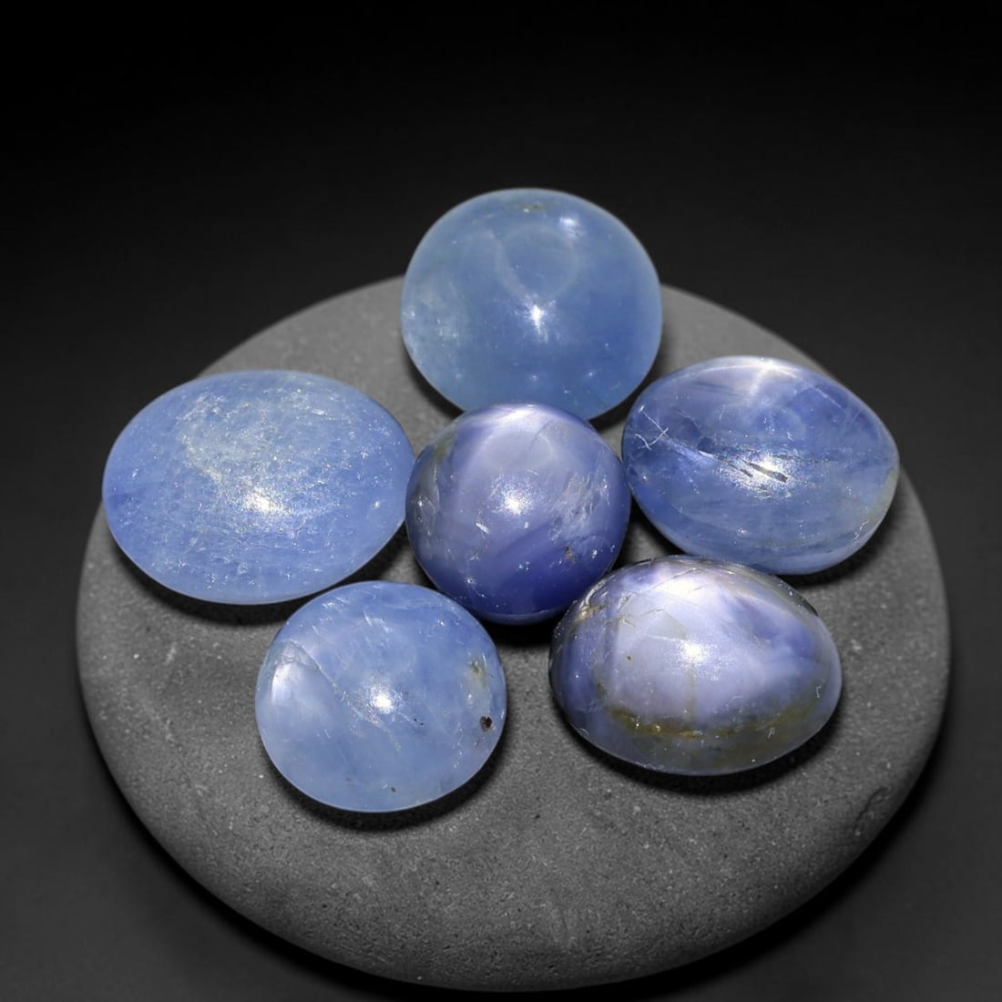13.22ct Natural Unheated Burmese Blue Star Sapphire Loose Gemstone Parcel, 94BZ: This parcel consists of natural unheated blue star sapphire sourced from Myanmar. The material showcases cool blue body tones together with natural internal silk inclusions responsible for the star op