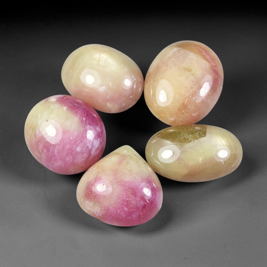 89.53ct Natural Mozambican Bicolor Ruby Cabochon Parcel Lot, 49EW (1 of 1)