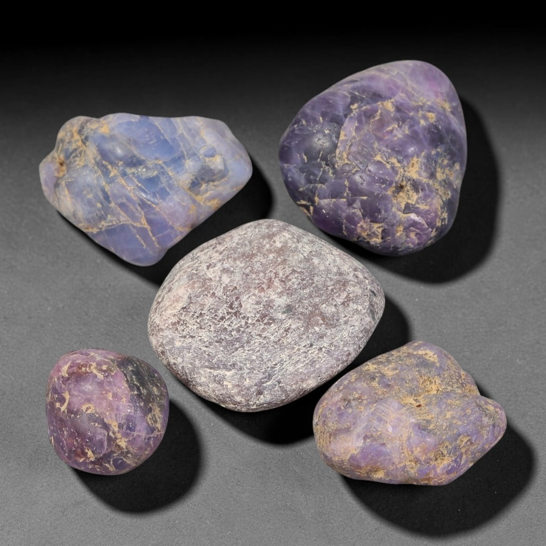 260ct Natural Unheated Sri Lankan Purplish Blue Sapphire Rough Parcel Lot, 57EX (1 of 1)