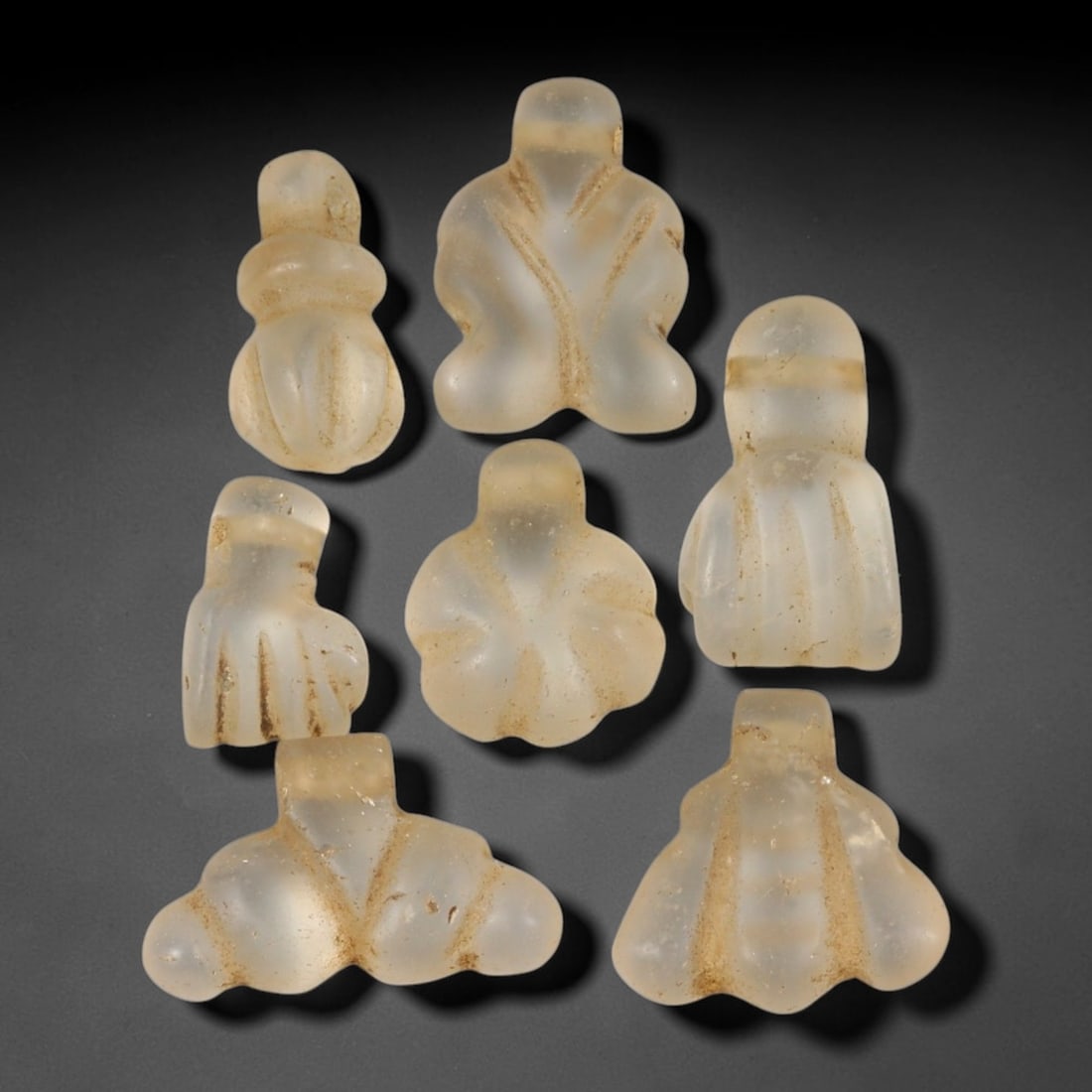 Ancient Medieval Coptic Christian Egyptian Rock Crystal Amulets Parcel Lot, 20EY (1 of 1)