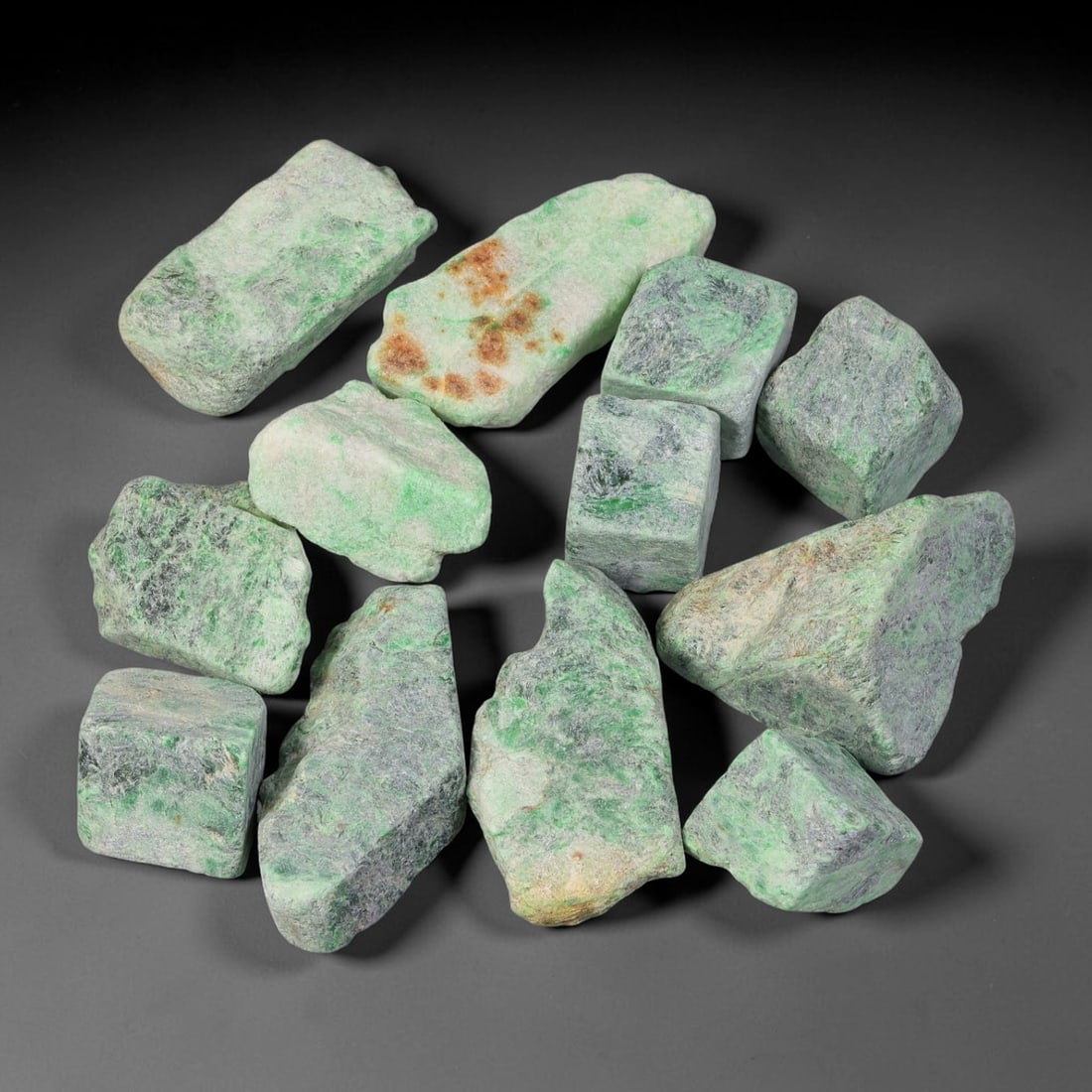 395ct Natural Burmese Maw Sit Sit Jade-Albite Rough Parcel Lot, 34BC (1 of 1)