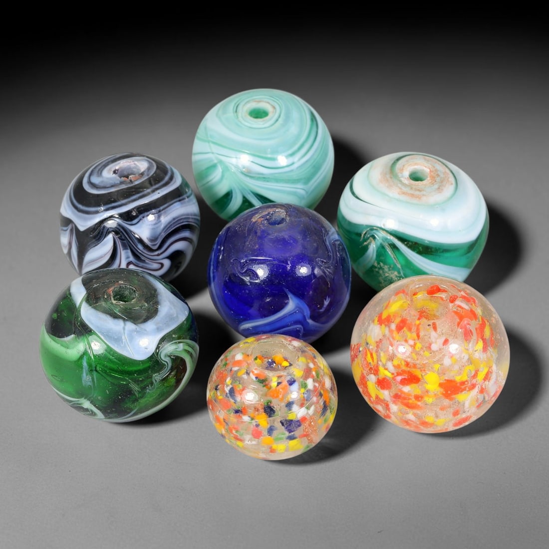 Vintage Venetian Glass Beads Mixed Ornament Set, 7EY (1 of 1)