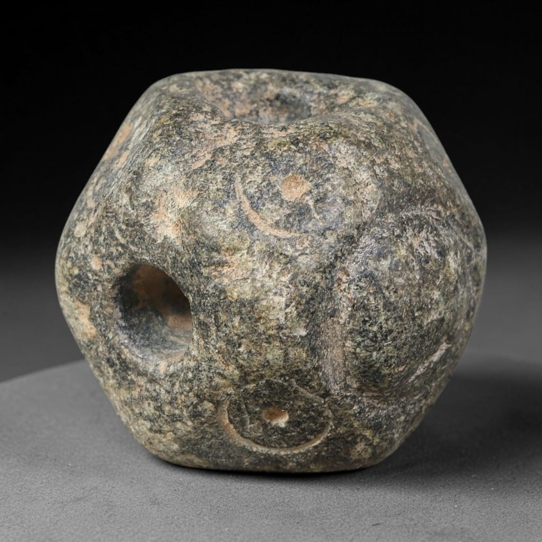 Ancient Sasanian Persian Polygonal Hard-Stone Bead (224-651 CE), 52AJ (1 of 3)
