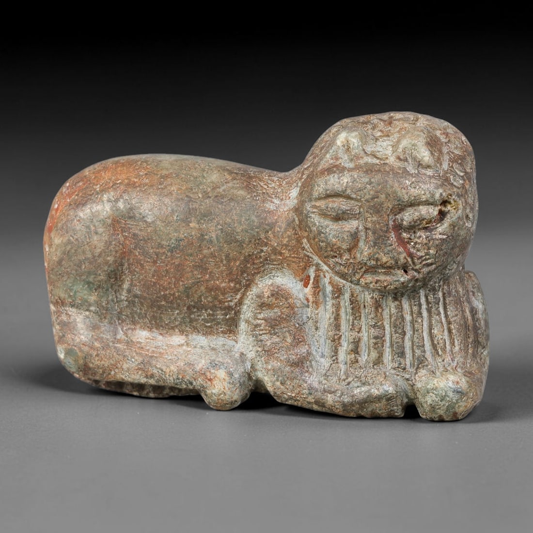 Title: Ancient Sasanian Persian Serpentine Recumbent Sphinx-Form Amulet (224-651 CE), 46AJ (1 of 2)