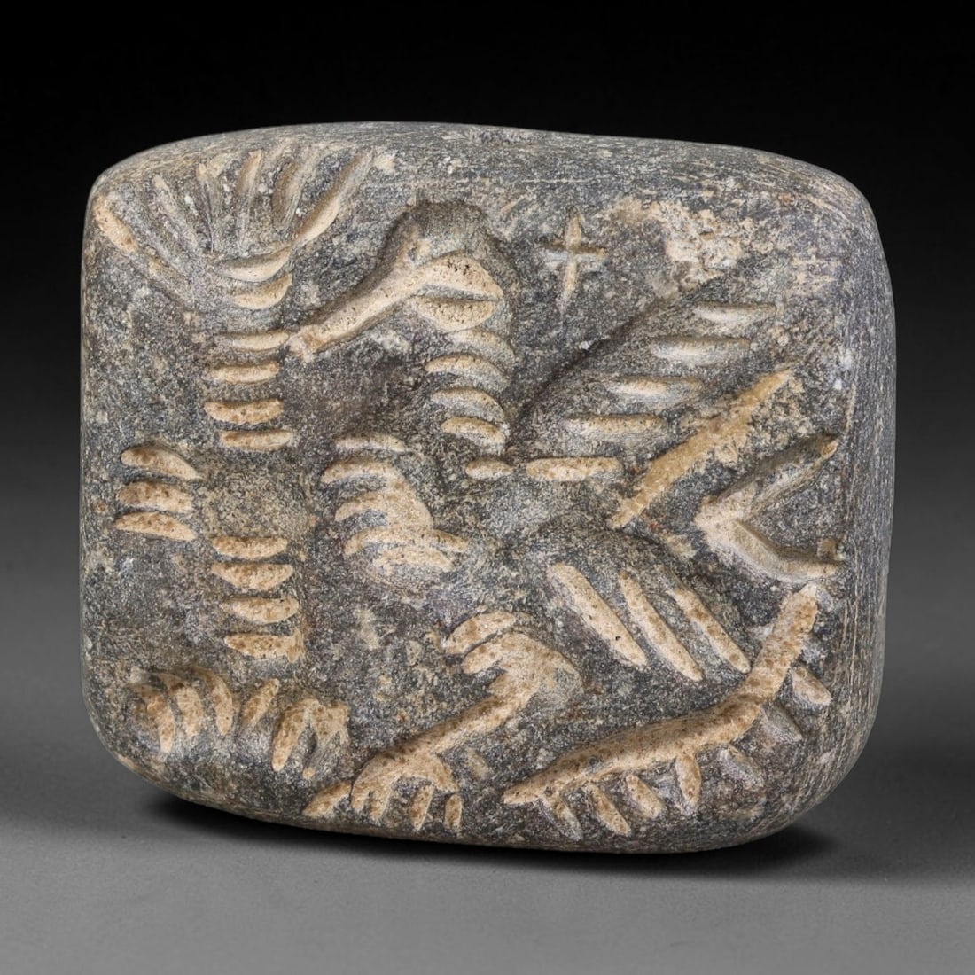 Ancient Elamite Civilization Double-Sided Intaglio Stone Bead (3200-539 BCE), 14AK (1 of 2)