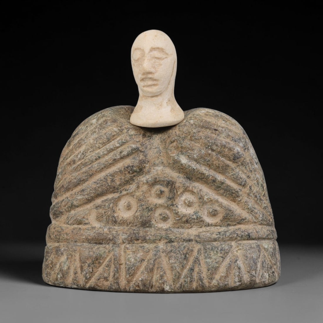 Ancient Greco-Bactrian Stone Idol (250 BCE-200 CE), 67AK (1 of 5)