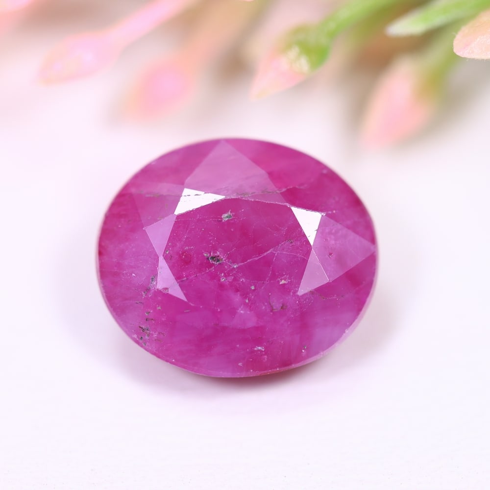 7.91Ct Red Ruby - Polished Faceted , 607E - 2