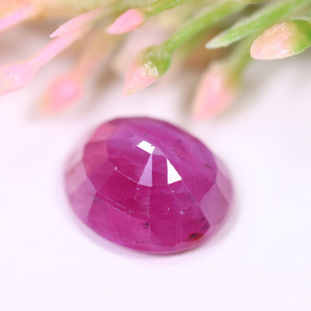 7.91Ct Red Ruby - Polished Faceted , 607E - 3