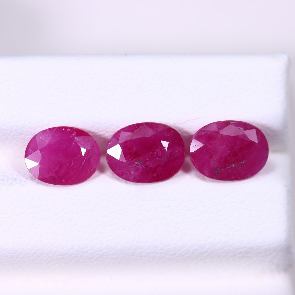 4.32 Ct Ruby Set - 8x6x3mm , 996C - 2