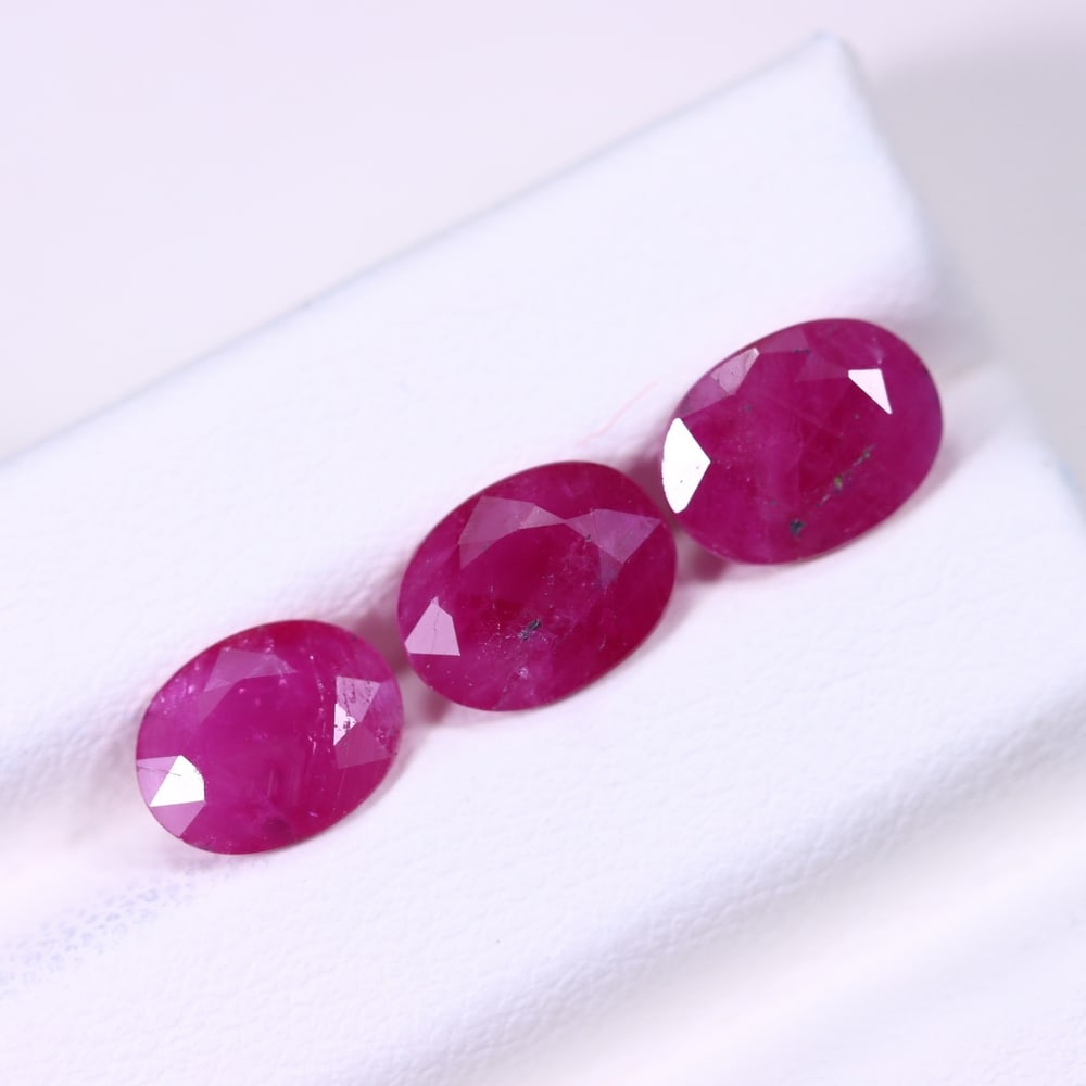 4.32 Ct Ruby Set - 8x6x3mm , 996C - 3
