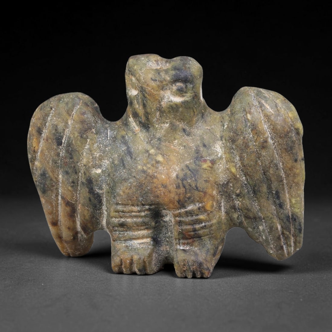 Ancient Elamite Civilization Spread-Wing Bird Form Stone Amulet (3200-539 BCE), 28AK (1 of 2)