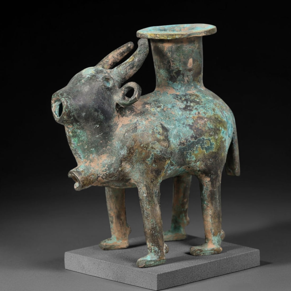 Ancient Achaemenid Bronze Bull Kohl Vessel (c.550-330 BCE), 32AL (1 of 4)