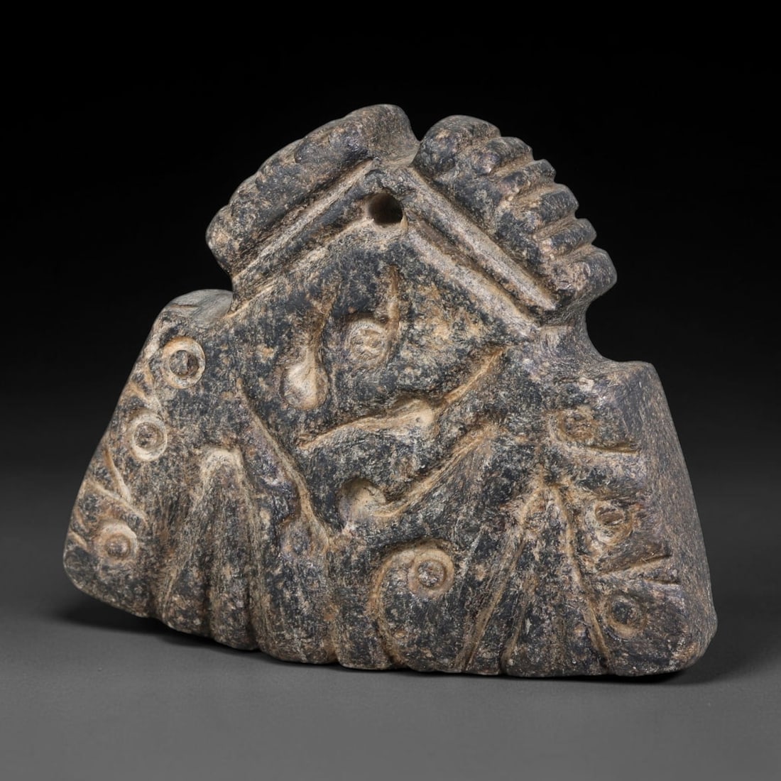 Ancient Babylonian & Kassite Cultures Figural Stone Amulet Plaque (1900-600 BCE), 25AK (1 of 2)