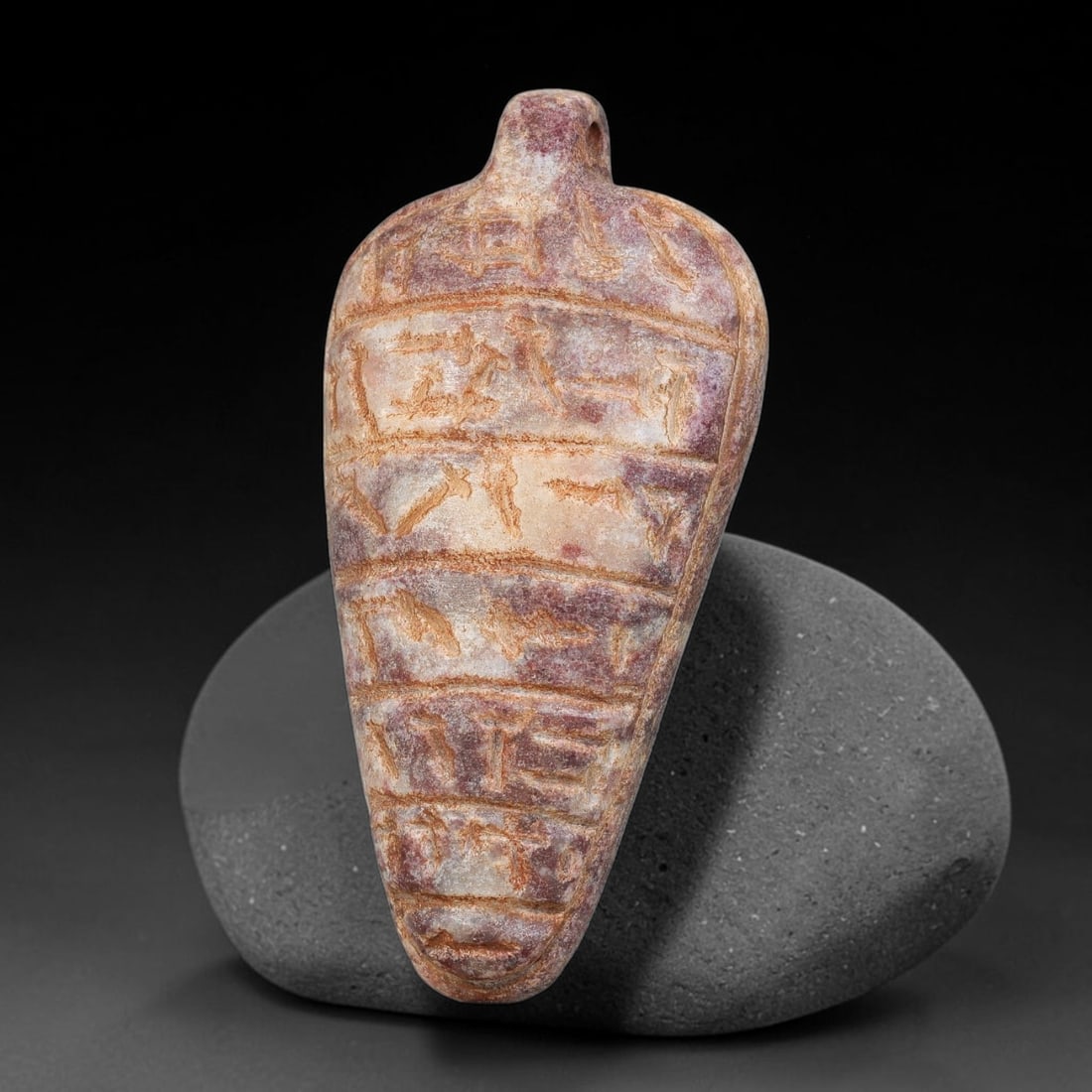 Ancient Uruk Period Teardrop-Form Inscribed Apotropaic Amulet (c.3500-3100 BCE), 6AK (1 of 2)