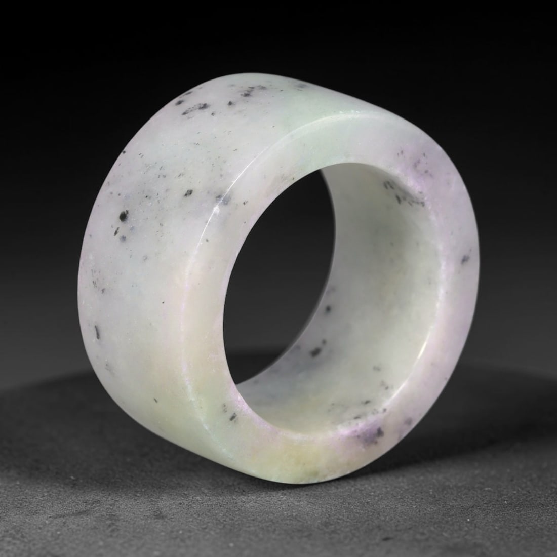 Natural Burmese Type A Jadeite Jade Thumb Ring, 61AL (1 of 2)