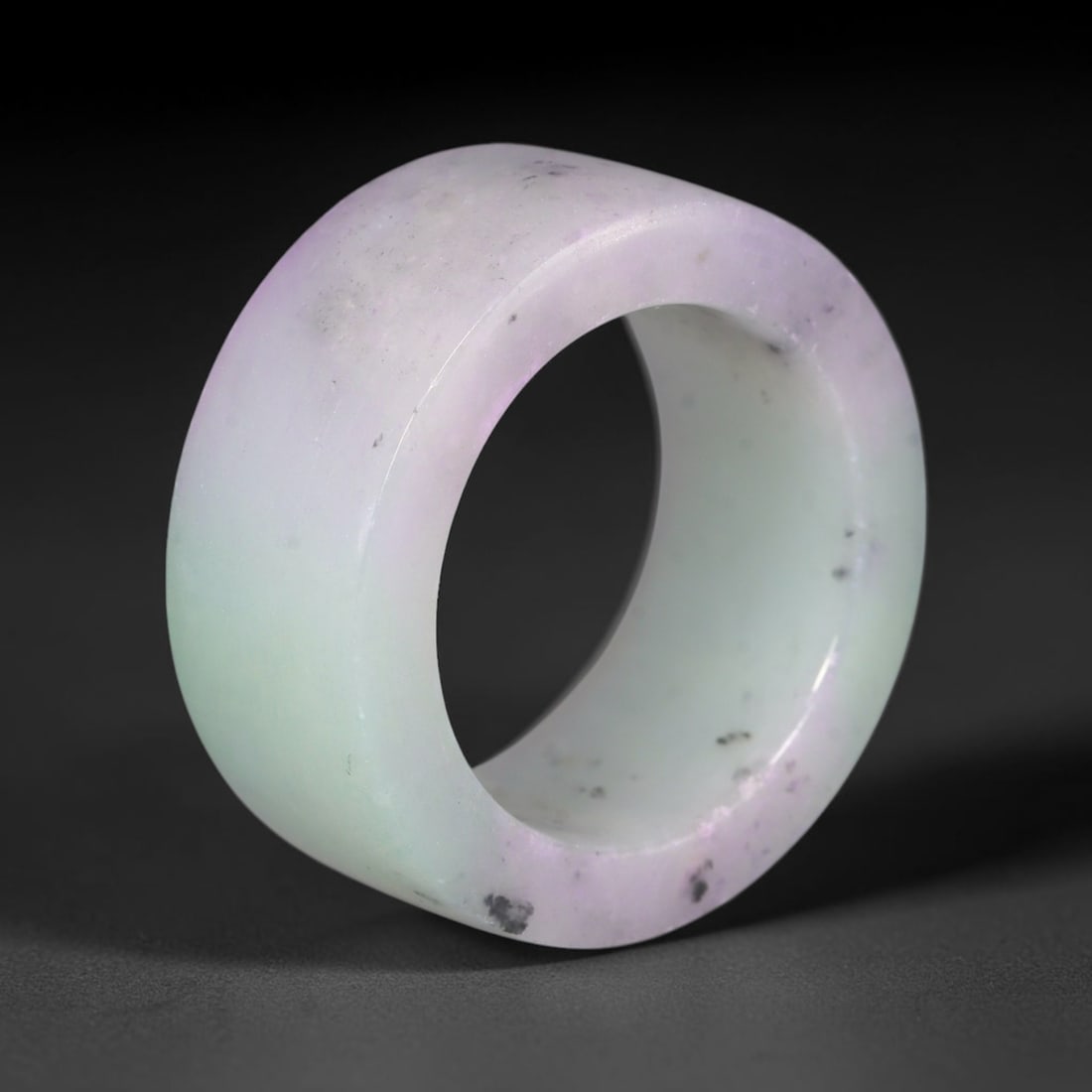 Natural Burmese Type A Jadeite Jade Thumb Ring, 64AL (1 of 2)