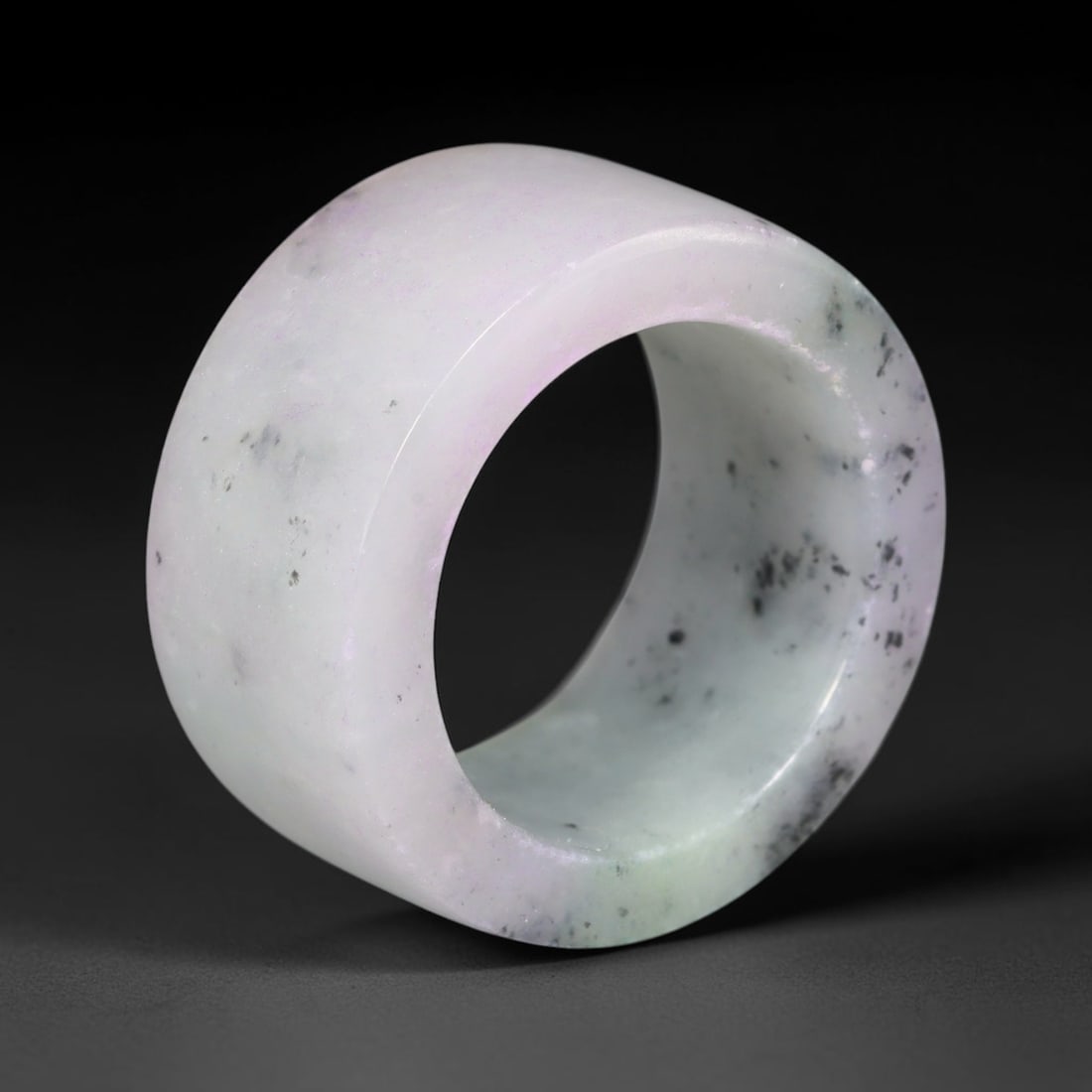 Natural Burmese Type A Jadeite Jade Thumb Ring, 62AL (1 of 2)