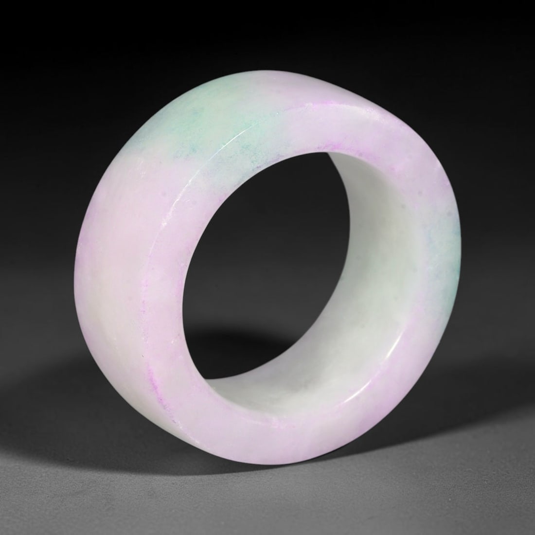 Natural Burmese Type A Jadeite Jade Thumb Ring, 65AL (1 of 2)