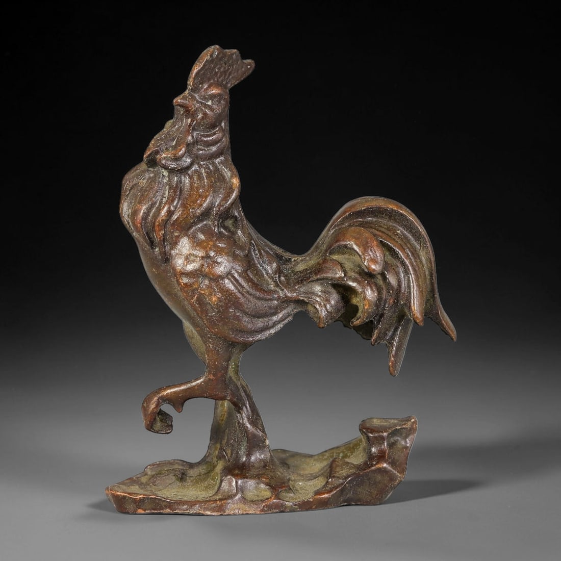 A Chinese Bronze Rooster Effigy, 50AX (1 of 3)