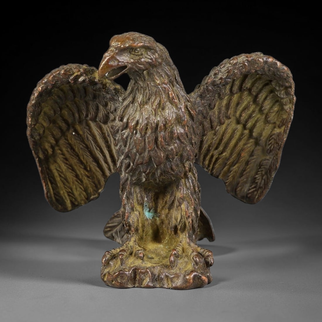 A Chinese Bronze Eagle Effigy Figurine, 62AX (1 of 2)