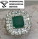 18K White Gold 2.46ct Emerald Cert (IGI)Ring VS Diamond